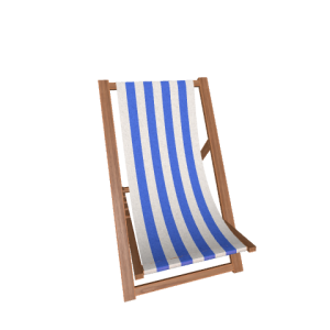 Coastal Striped Beach Lounger